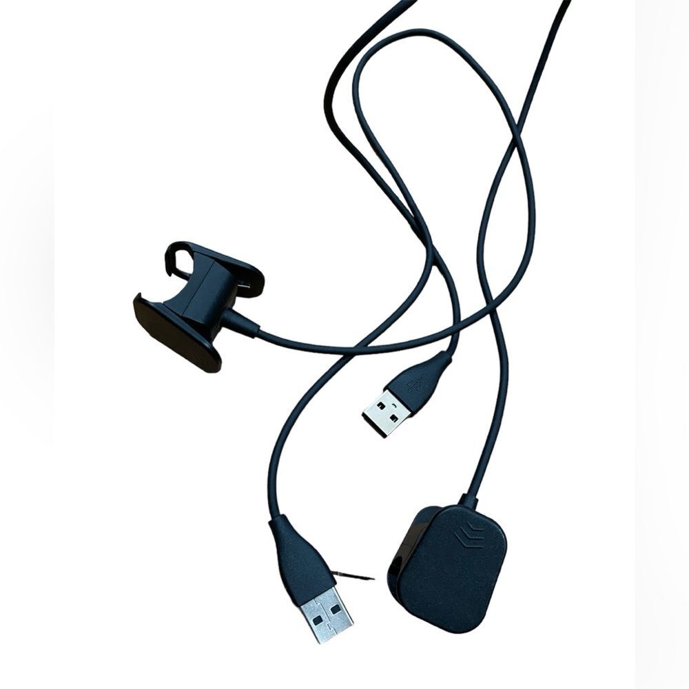 2 Official Fitbit "Charge" Charging Cables USB Clip-On Style